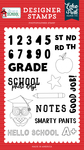 Grade School Stamp Set - First Day Of School - Echo Park - PRE ORDER