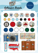Road Trip Adhesive Brads - Carta Bella