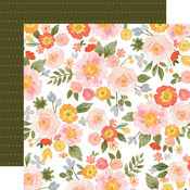 Happy Large Floral Paper - Flora No. 5 - Carta Bella - PRE ORDER