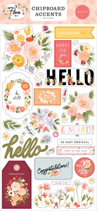 Flora No.5 6x13 Chipboard Accents - Carta Bella