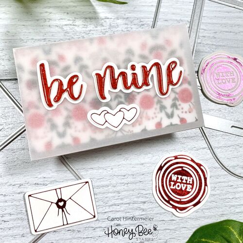 Bitty Buzzwords: Be Mine Honey Cuts - Honey Bee Stamps - Sealed With Love