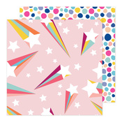 Stars N Rainbow Stripes Paper - Life's A Party - Damask Love