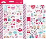 Lots Of Love Mini Icons Sticker Sheets - Doodlebug