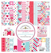 Lots Of Love 12x12 Paper Pack - Doodlebug