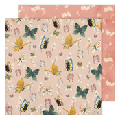 Gold Butterfly Paper - Antique Garden - K & Company
