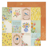 Floral Tiles Paper - Antique Garden - K & Company