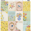 Floral Tiles Paper - Antique Garden - K & Company
