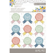 Antique Garden Seals with Ribbon Accents - K & Company