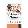 Skin Tone Value Pack Sketch Markers - American Crafts