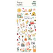 Full Bloom Puffy Stickers - Simple Stories
