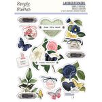 Simple Vintage Indigo Garden Layered Stickers - Simple Stories - PRE ORDER