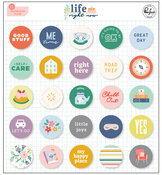 Life Right Now Chipboard Flair - Pinkfresh Studio - PRE ORDER