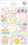 Happy Heart Puffy Stickers - Pinkfresh Studio