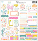 Happy Heart Cardstock Stickers - Pinkfresh Studio - PRE ORDER