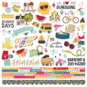 Summer Lovin' Cardstock Sticker - Simple Stories