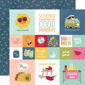 2x2/4x4 Elements Paper - Summer Lovin' - Simple Stories