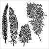 Playful Plumes 6x6 Stencil - The Crafter's Workshop