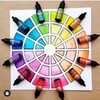 Color Wheel 6x6 Stencil - The Crafter's Workshop