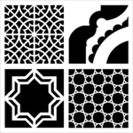 Marrakesh Tiles 12x12 Stencil - The Crafter's Workshop