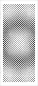 Halftones 4x9 Slimline Stencil - The Crafter's Workshop