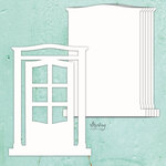 Door 6x8 Chipboard Album Base - Mintay Chippies - Mintay Papers - PRE ORDER
