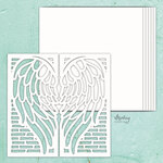 Wings & Wall 8x8 Chipboard Album Base - Mintay Chippies - Mintay Papers - PRE ORDER