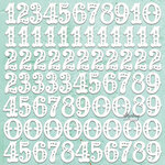 Numbers Set Chipboard Diecuts - Mintay Chippies - Mintay Papers