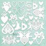Love Set Chipboard Diecuts - Mintay Chippies - Mintay Papers - PRE ORDER