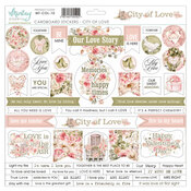 City Of Love 12x12 Cardboard Stickers - Mintay Papers - PRE ORDER