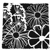 Framed Flowers 6x6 Stencil - The Crafter's Workshop
