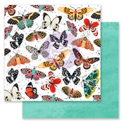 Butterflies Galore Paper - Painted Floral - Prima