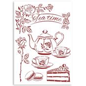 Tea Stencil - Casa Granada - Stamperia - PRE ORDER