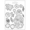 Pomegranates & Flowers A4 Soft Mould - Casa Granada - Stamperia
