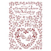 Home Is Where The Heart Is Stencil - Provence - Stamperia - PRE ORDER