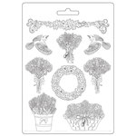 Garlands & Bouquets A4 Soft Mould - Provence - Stamperia - PRE ORDER