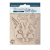 Cat Decorative Chips - Provence - Stamperia