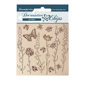 Flowers & Butterflies Decorative Chips - Provence - Stamperia