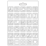 Alphabet A4 Soft Mould - Daydream - Stamperia