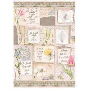 Frame With Quote Rice Paper - Romantic Garden House - Stamperia