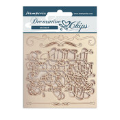 Calligraphy Decorative Chips - Romantic Garden House - Stamperia