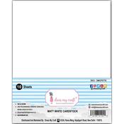 White Matte A4 Cardstock Pack Of 10 - Dress My Craft
