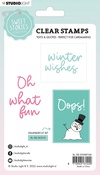 Nr. 162, Quotes Large Winter Wishes - Studio Light Sweet Stories Clear Stamps