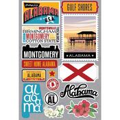Alabama Jet Setters 3.0 State Dimensional Stickers - Reminisce