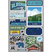 Alaska Jet Setters 3.0 State Dimensional Stickers - Reminisce