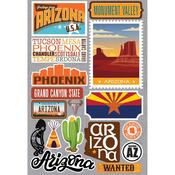 Arizona Jet Setters 3.0 State Dimensional Stickers - Reminisce