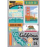California Jet Setters 3.0 State Dimensional Stickers - Reminisce - PRE ORDER