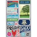 Connecticut Jet Setters 3.0 State Dimensional Stickers - Reminisce