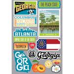 Georgia Jet Setters 3.0 State Dimensional Stickers - Reminisce