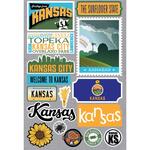 Kansas Jet Setters 3.0 State Dimensional Stickers - Reminisce - PRE ORDER