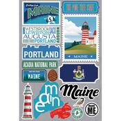 Maine Jet Setters 3.0 State Dimensional Stickers - Reminisce